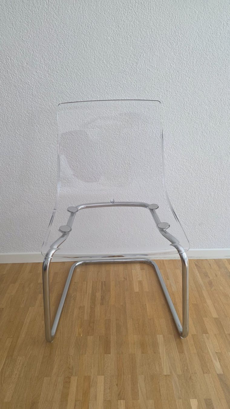 Ikea Sedie: 4x Ikea Tobias Stühle transparent – Usato da Biel/Bienne venduto da tec_t6jj