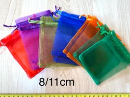 Organza Säckli für Allerlei   12 Stk   8/11cm  neu  herzig