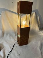 Holzlampe 230V mit Schalter self Made