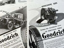 Goodrich Reifen / Pneus - 4 Alte Werbungen / Publicités 1932