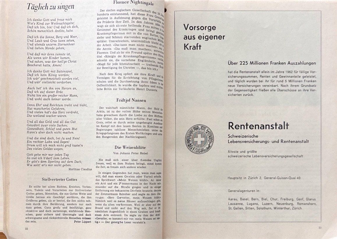 Libri: Feierabend Kalender 1964 – Usato da Sarnen venduto da Livres 1