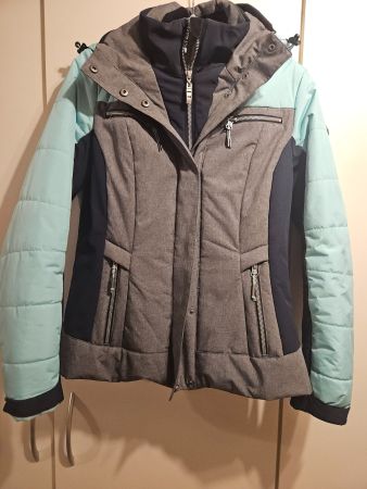 Winterjacke von Killtec, Grau/Türkis, Top Zustand, Grösse M