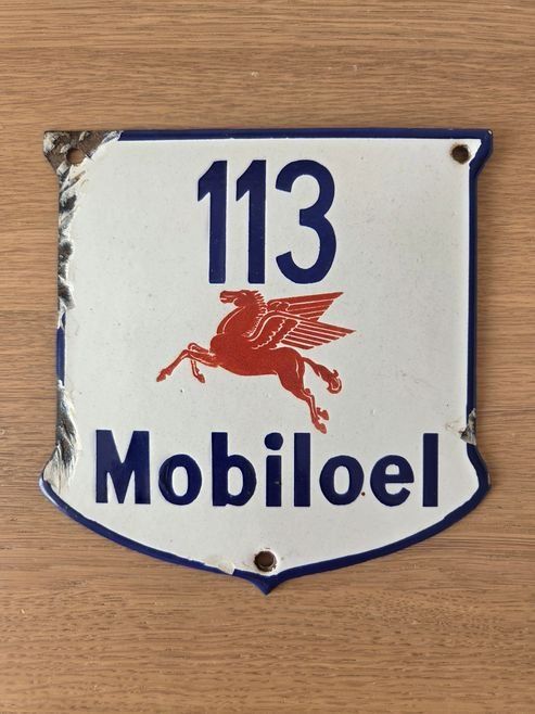 Shell Insegne: Emailschild Mobiloel Türschild plaque émaillée – Usato da Schenkon venduto da Elbarto007