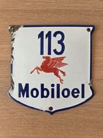 Emailschild Mobiloel Türschild plaque émaillée