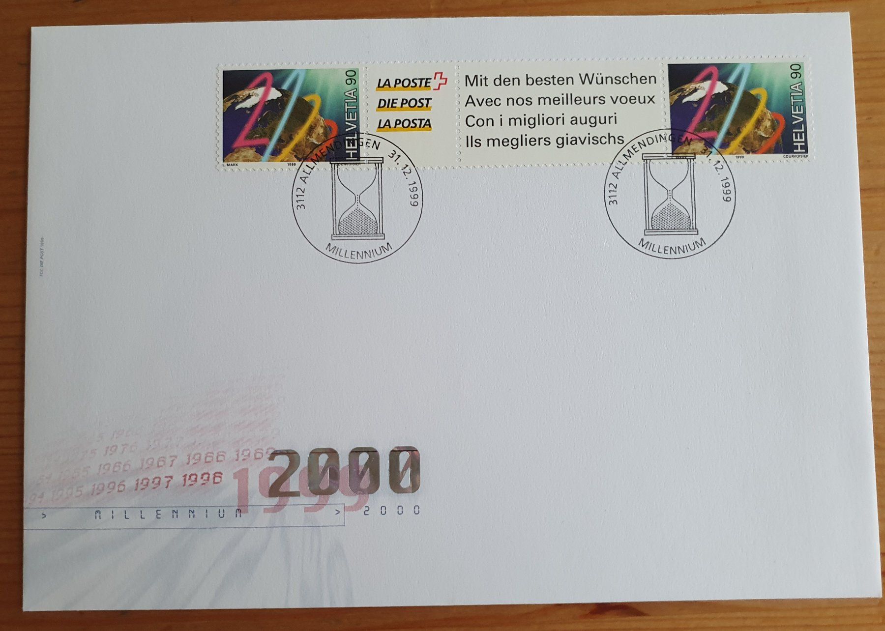Alle Briefmarken: FDC Lot: Millenium 23.11.1999 /  11 Briefe – Gebraucht aus Dällikon von Minita 3