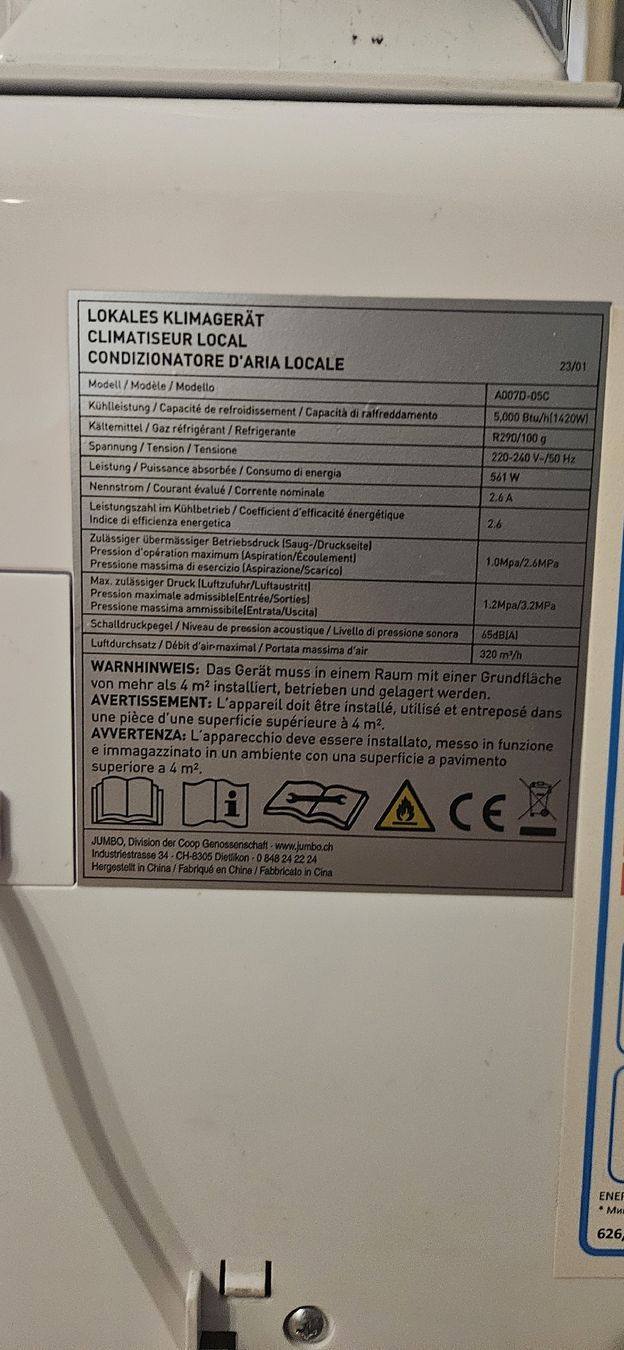 Climatiseurs: acye Monoblock Klimaanalage – D'occasion à Rheinsulz par loeli 2