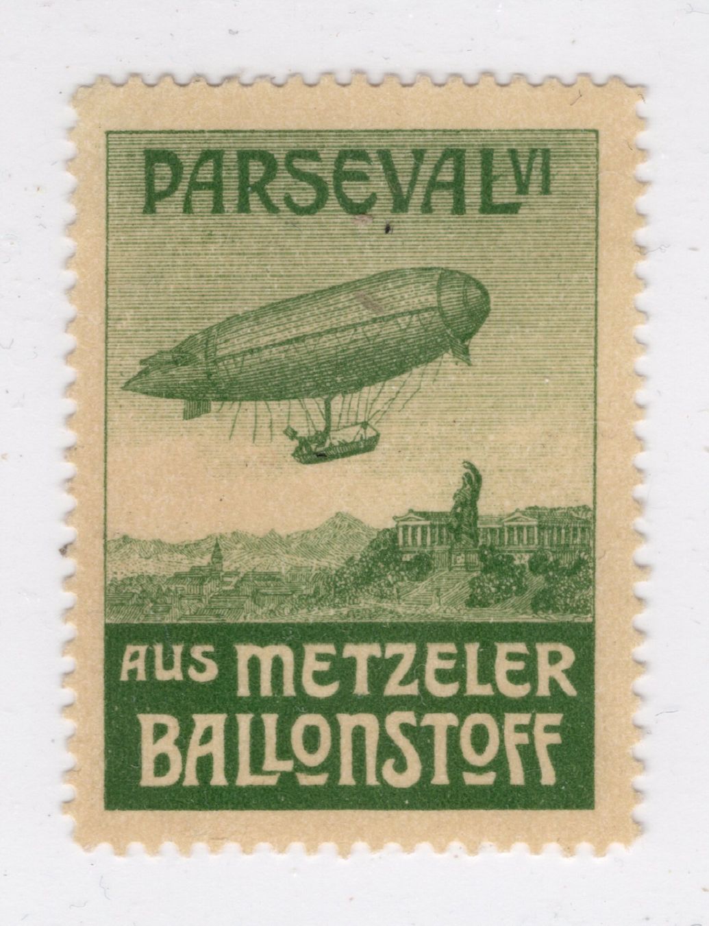 Alle Briefmarken: Flugspende Vignette, PARSEVAL, SBK 1912.6Be – Neu (gemäss Beschreibung) aus Uesslingen von WHALESTAMPS