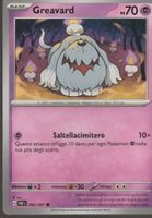 TCG POKEMON destino di Paldea PAF 042/091 GREAVARD Italiano