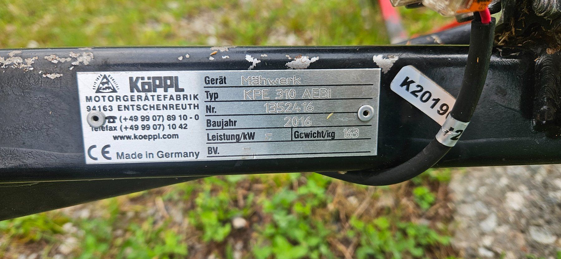 Toutes les machines: Mähbalken Köppl KPE310 AEBI – D'occasion à Schangnau par retu89 1