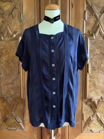 VINTAGE GOLDEN EAGLE 100% REINE SEIDE Bluse Zustand: Perfect