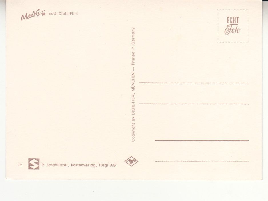 Cartoline postali: Mecki Karte 79 – Usato da Bürglen TG venduto da StampGraf 1