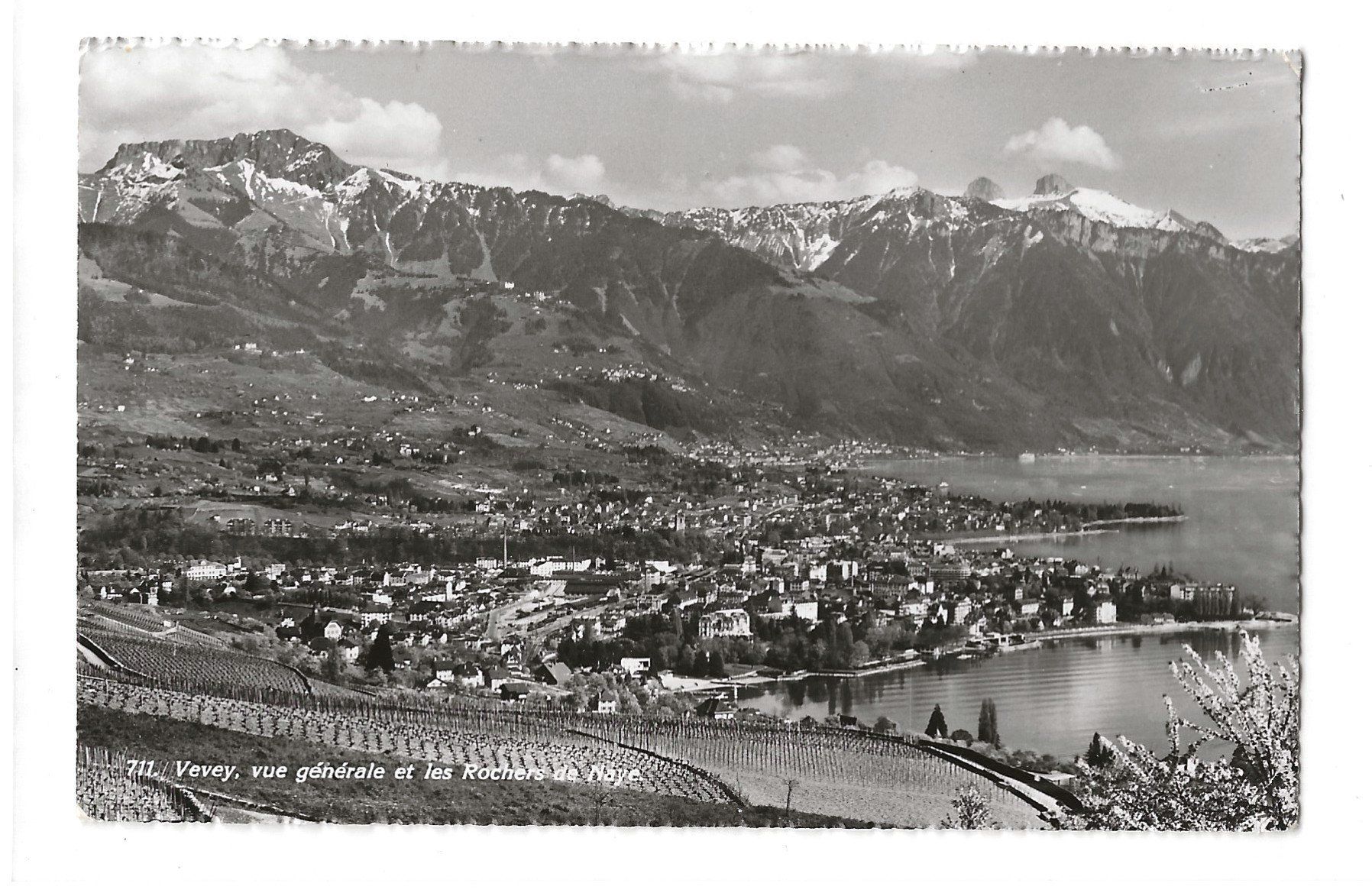 Cartoline postali: AK 1957  Vevey, Genfersee – Usato da Greifensee venduto da 315WDO