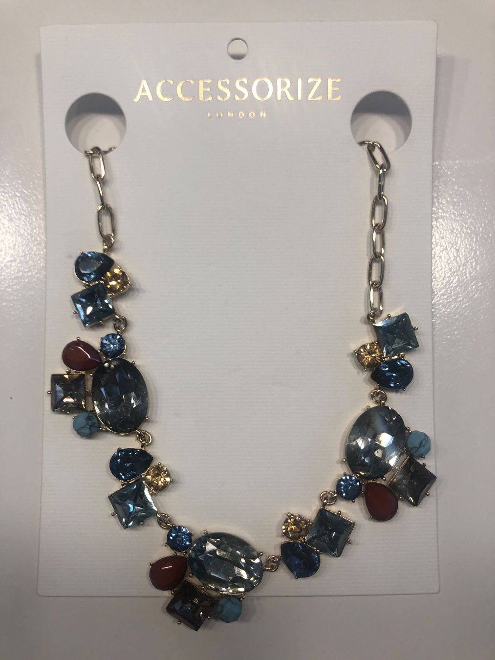 Catenine: Halskette Accessorize mit Schmucksteinen neu – Nuovo (secondo la descrizione) da Olten venduto da eti_r289 1