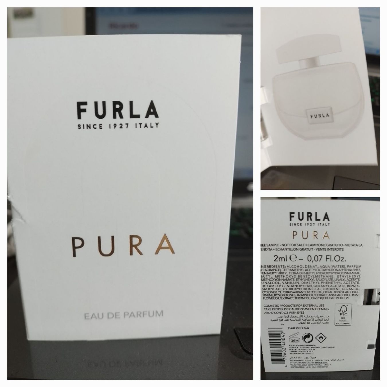 Furla Profumi & Eau de Toilette: Pura Furla EDP  Parfümmuster – Nuovo e nell'imballaggio originale da Flums venduto da Inna77 1