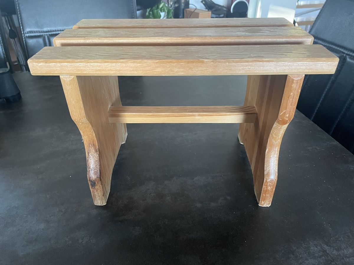 Hocker: Tabouret Escabeau Marche pied en Bois – Gebraucht aus Vallamand von Bricbracbroc82 4