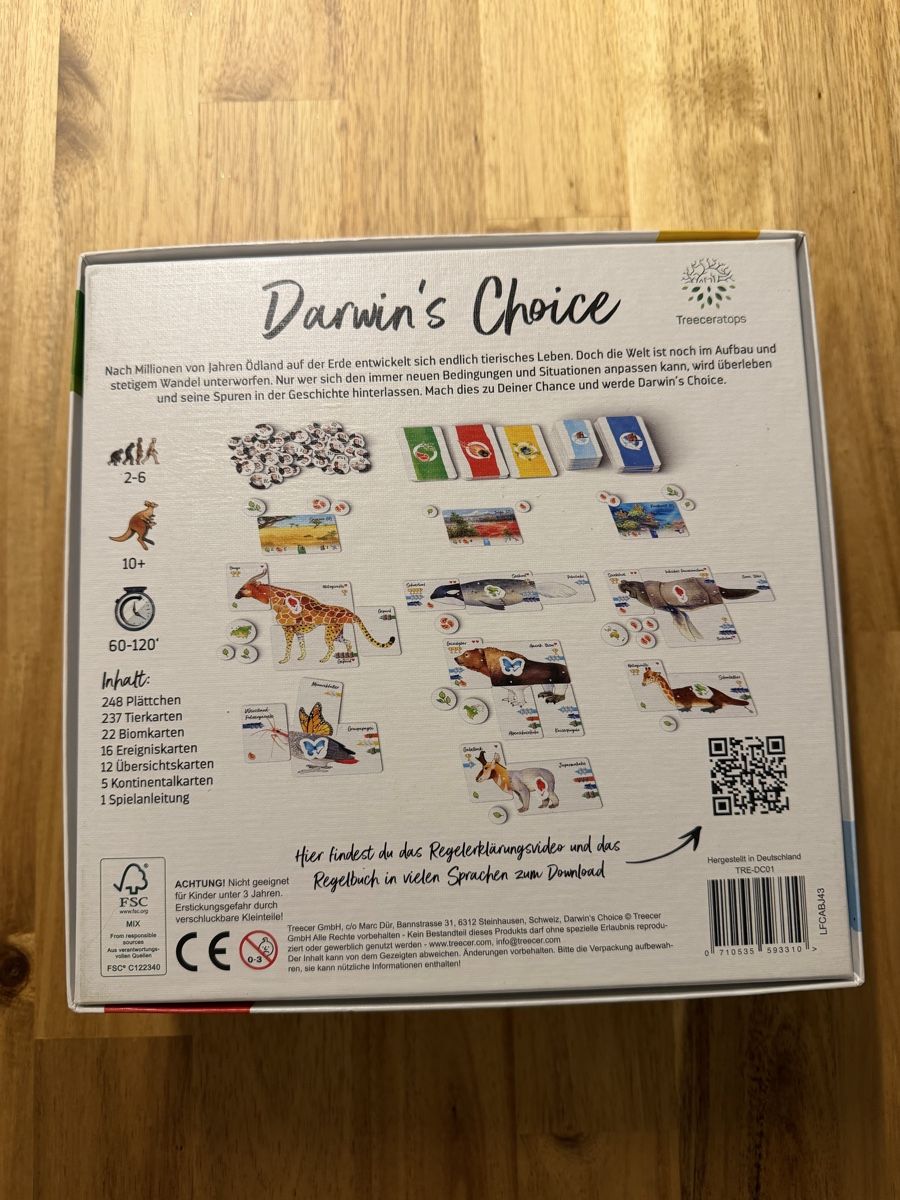 Spiele: Darwin's Choice Brettspiel – Neu (gemäss Beschreibung) aus Schübelbach von Sambodscha 2