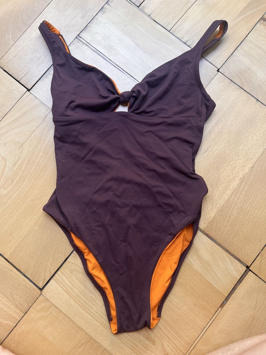 Costumi da bagno & Bikini: Badeanzug Braun-Orange Grösse 36 – Usato da Zürich venduto da romcam