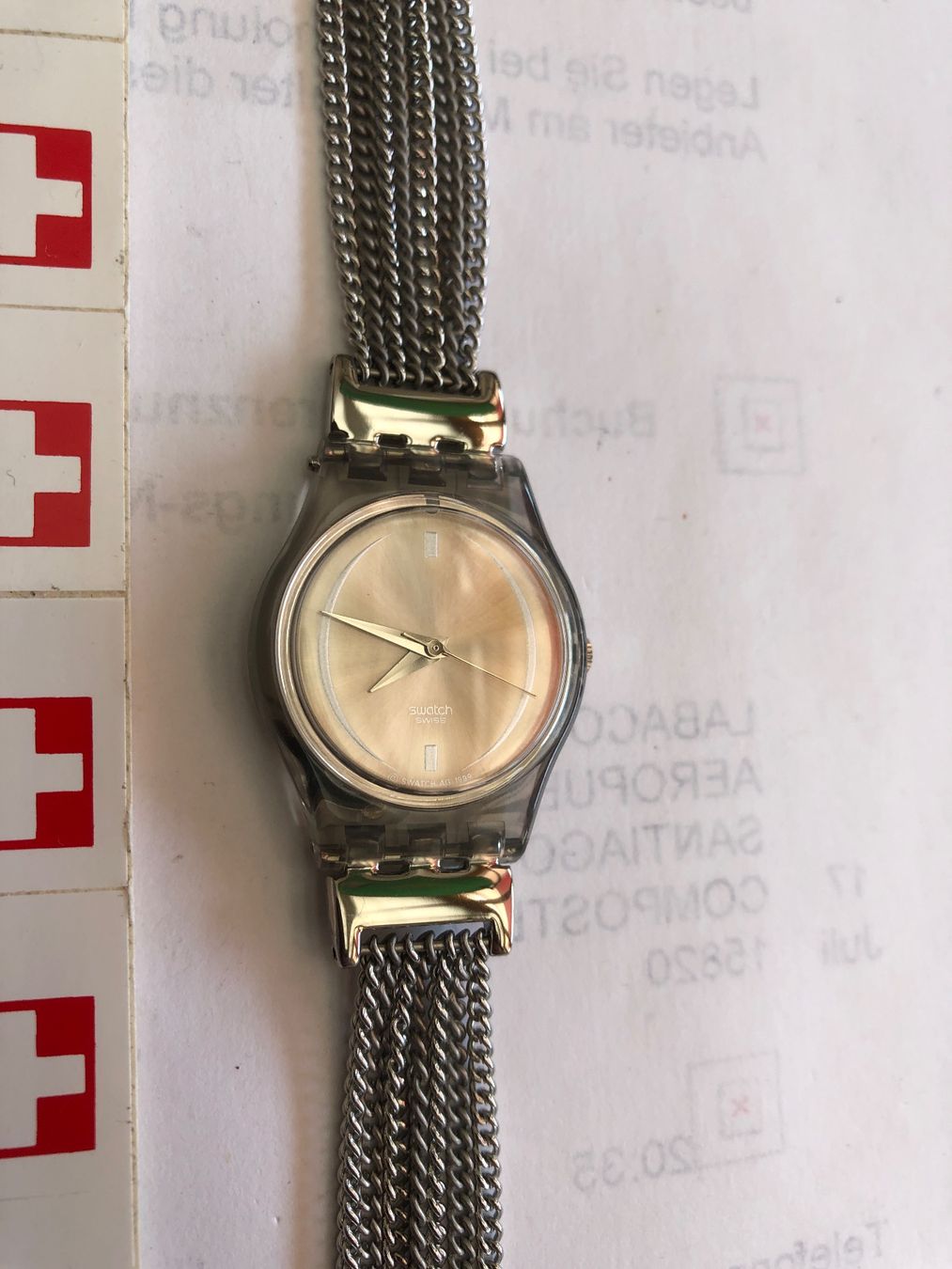 Swatch Uhren: SWATCH LADY WRISTED CHAIN von 2000 – Neu und originalverpackt aus Biel/Bienne von winnertaco 4