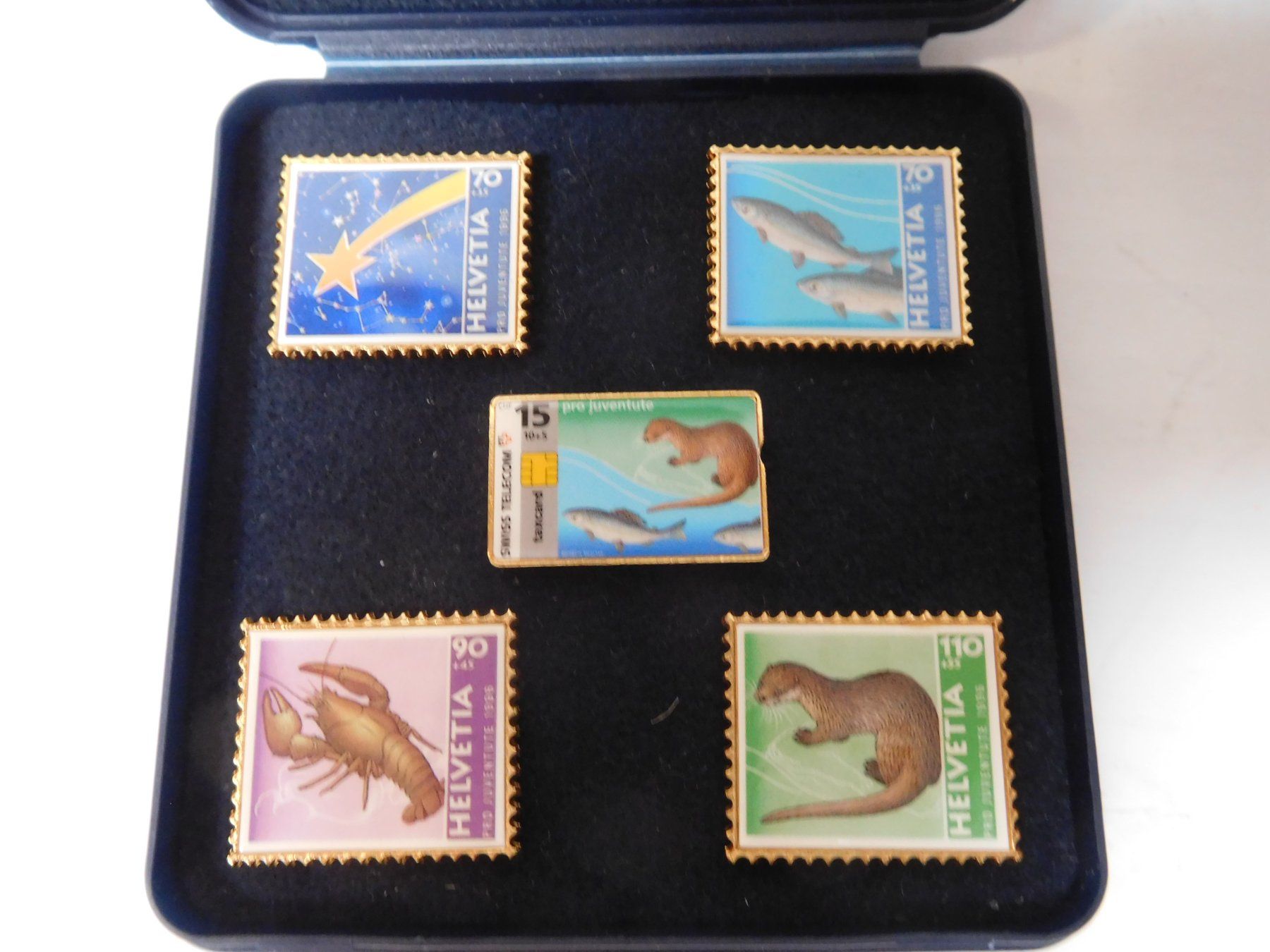 Alle Briefmarken: Fisch Pin Äschen Pro Juventute – Gebraucht aus Wallbach von Pitralon1