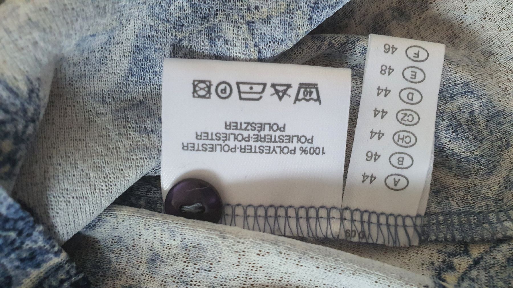 C&A Blusen: Schicke Bluse in Blau mit Muster Grösse 44 – Gebraucht aus Lohn-Ammannsegg von Therealgodfather 2