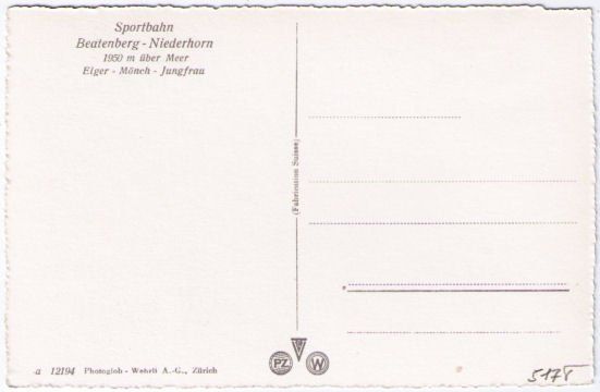 Ansichtskarten: Beatenberg - Sessellift Niederhorn – Gebraucht aus Binningen von Mountainrider 1