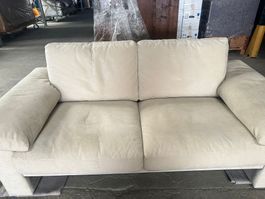 2er Sofa hellbeige Alcantara