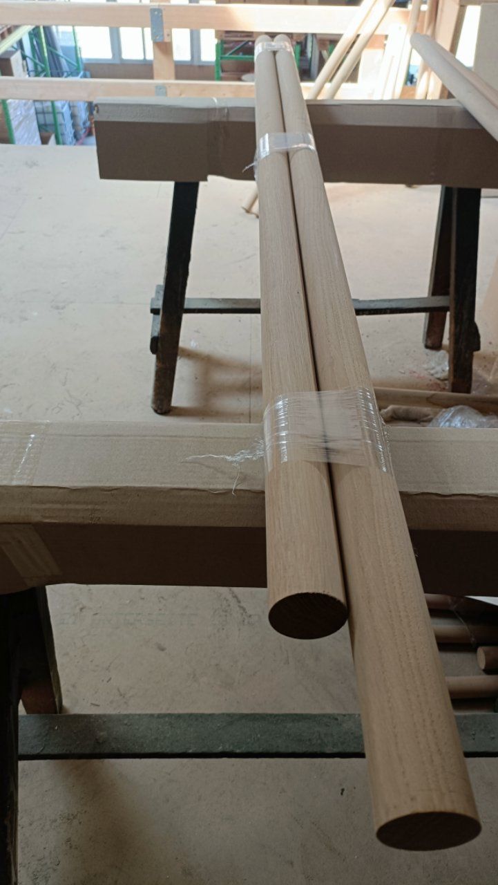 Holzartikel: 4 Stk. Handlauf Rundstab Eiche D: 45 mm Los 203 – Neu (gemäss Beschreibung) aus Sulgen von Wag0815 2