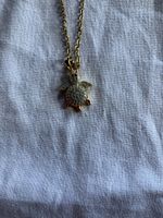 Stahlkette goldfarben mit Schildkröte