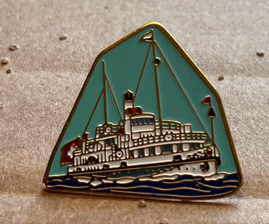 Swiss Placchette & Badge: Pin, Vierwaldstättersee Schiff – Usato da Obernau venduto da Wgnom