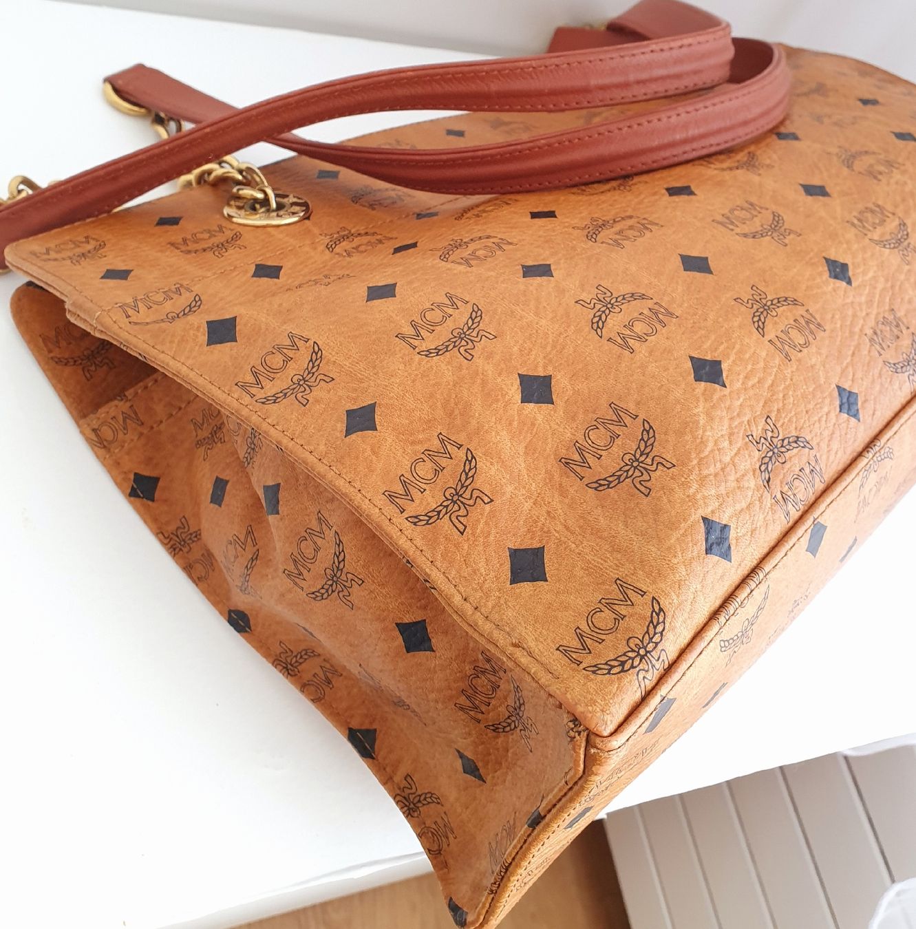 Mcm Taschen für Damen: MCM Schultertasche Cognac Canvas  – Gebraucht aus Niederteufen von Mira_72 9