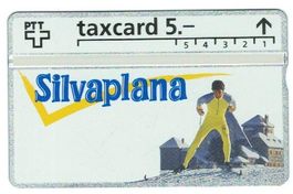 Taxcard 208L_40728 Silvaplana Skifahrer ungebraucht