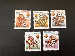 Mosambique Fussball WM 1982  Satz  ** (2101)