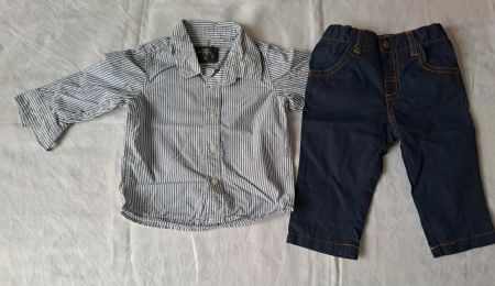 Ensemble chemise + pantalon pour garcon taille 68
