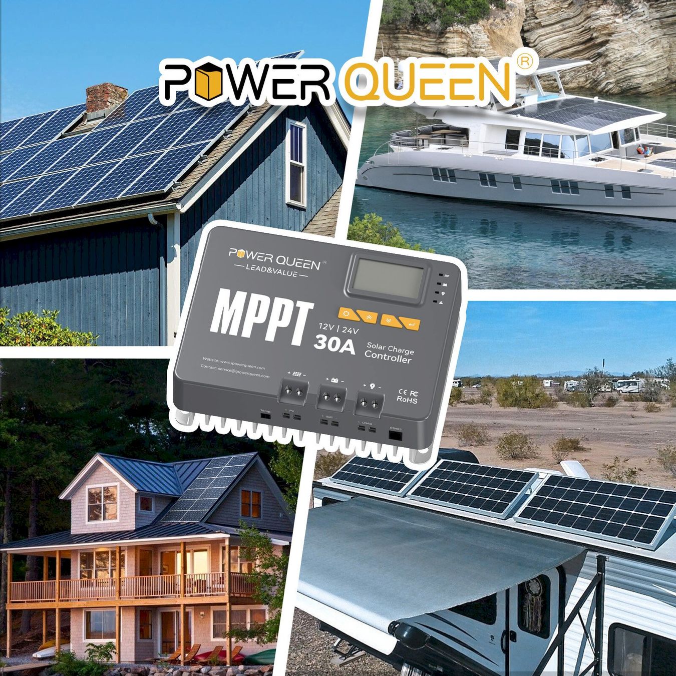 Dispositivi a energia solare: Power Queen MPPT 12/24V 30A – Nuovo e nell'imballaggio originale da Bottighofen venduto da zaap 6