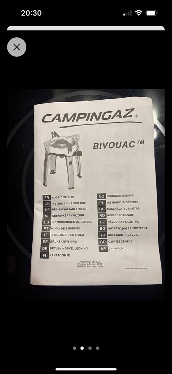 Griglie: Gaskocher Campingaz Bivouac inkl. Kartusche – Nuovo e nell'imballaggio originale da Zofingen venduto da Angelomichael 1