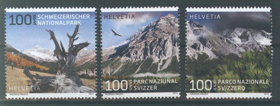 Alle Briefmarken: 2014, 100 Jahre Schweizer Nationalpark** – Gebraucht aus Willisau von Vollstempel