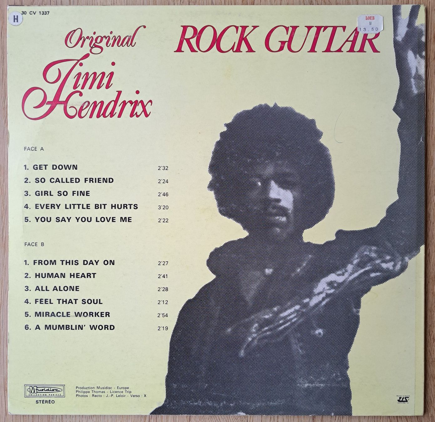 Dischi in vinile: Jimi Hendrix - Rock Guitar – Usato da Meggen venduto da Ricardokoch 1