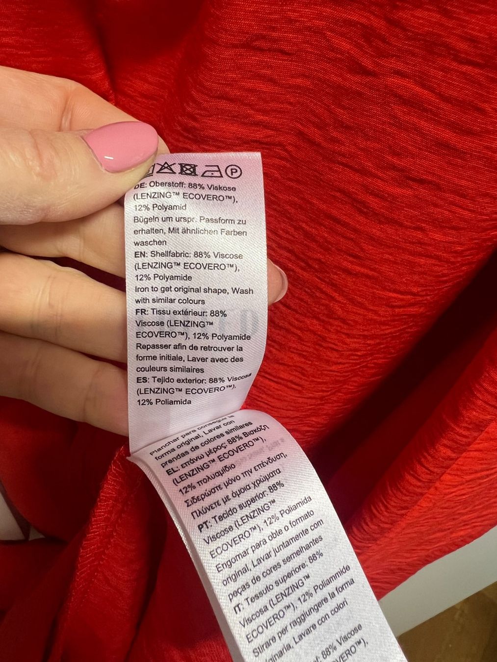Vestiti: EDITED Dress 'Alara' in Red, Size 38 – Usato da Zürich venduto da FT_Zurich 2
