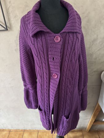 Cardigan violet Spilan, Taille 46/48 Moi 