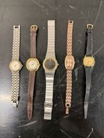 Lot de 5 montres pour dames marques diverses voir photos.