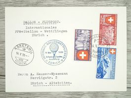 TR06 Carte Postale + Timbre Suisse 1939