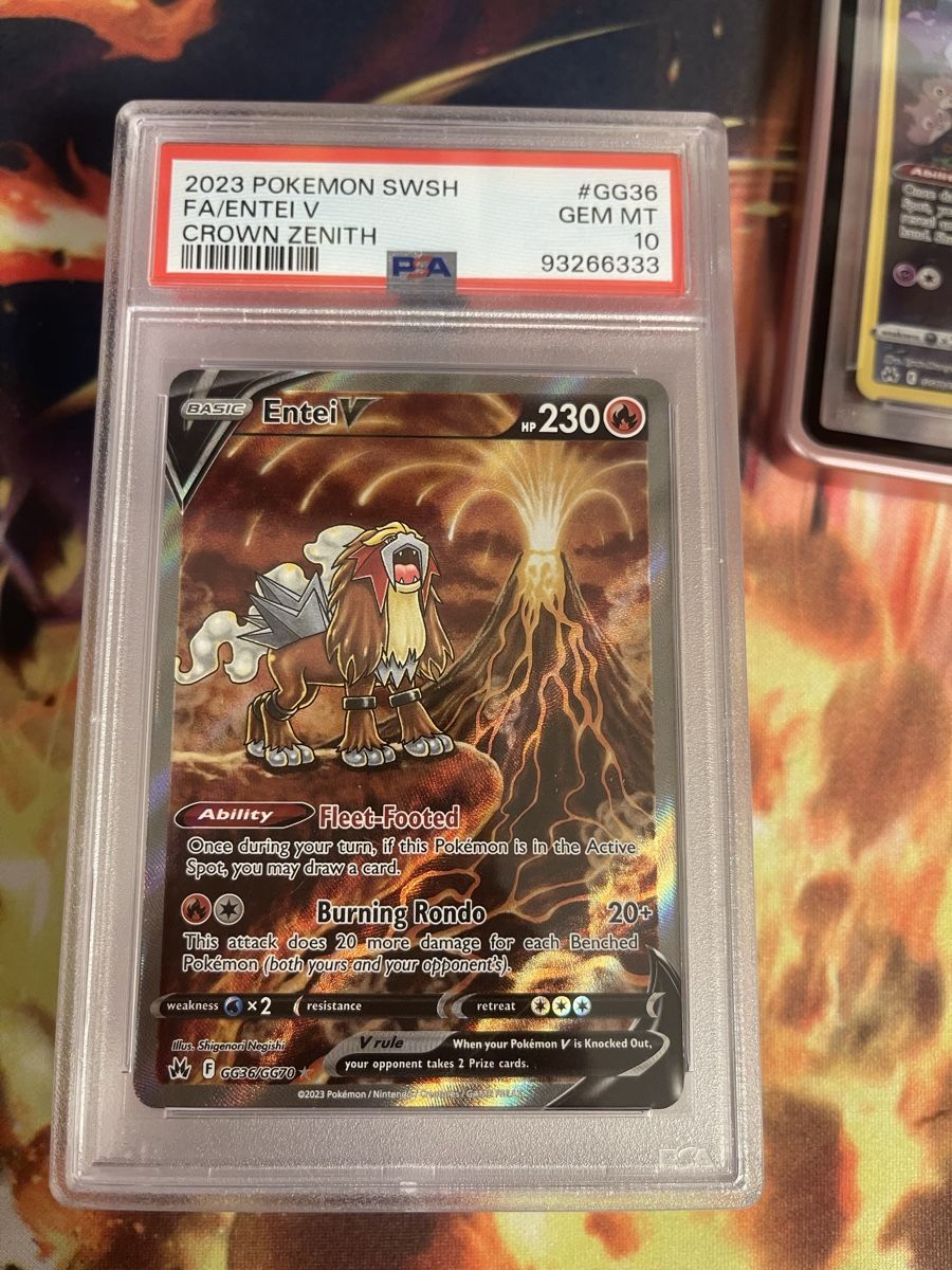 Pokémon Carte collezionabili: Pokemon Entei v gg36 psa 10 Crown Zenith – Usato da Breitenbach venduto da KithusPokeKingdom