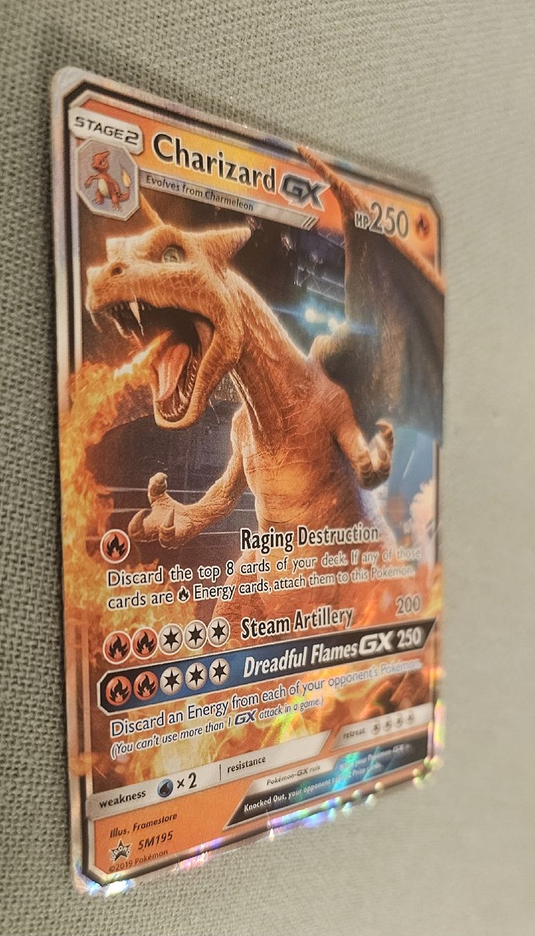 Pokémon Sammelbilder & Trading cards: Pokemon Charizard GX SM195 Promo HP/DMG Original – Gebraucht aus Toffen von WallyCard123 2