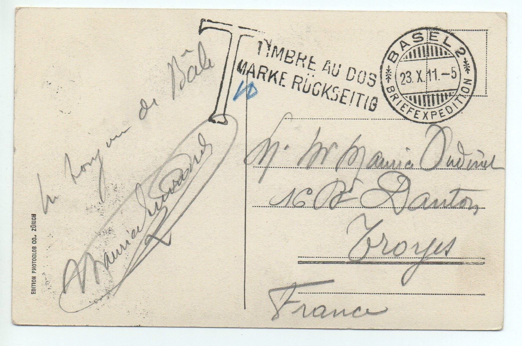 Cartes postales: BASEL Steinenberg mit Handelsbank, Tram – D'occasion à Jona par philajona 1