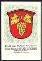 Truttikon, Wappen mit beblätterter Trau