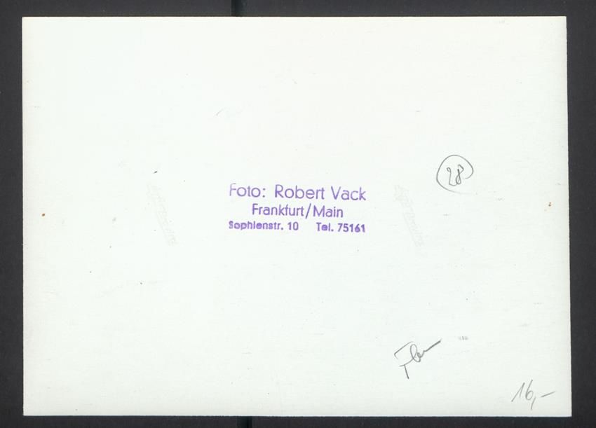 Fotografie & Manifesti: Fotografie Robert Vack, Frankfurt, Flugh – Usato da Berlin venduto da bartko-reher 1