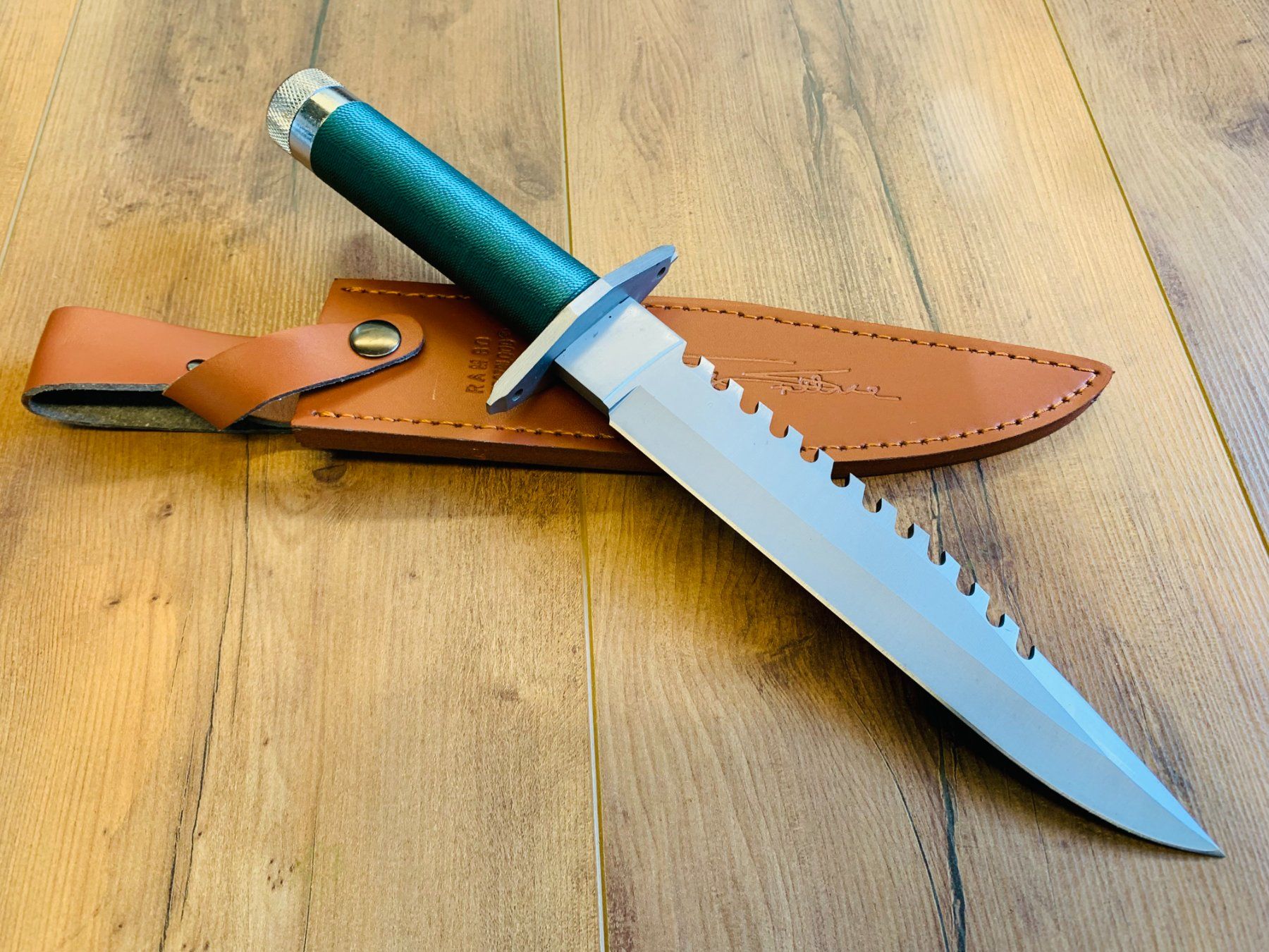 Coltellini militari: Rambo Survival Messer Green Line 35.5cm – Nuovo e nell'imballaggio originale da Bergdietikon venduto da shopAgent 2