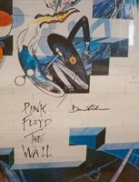 David Gilmour poster The Wall signed autograph Pink Floyd