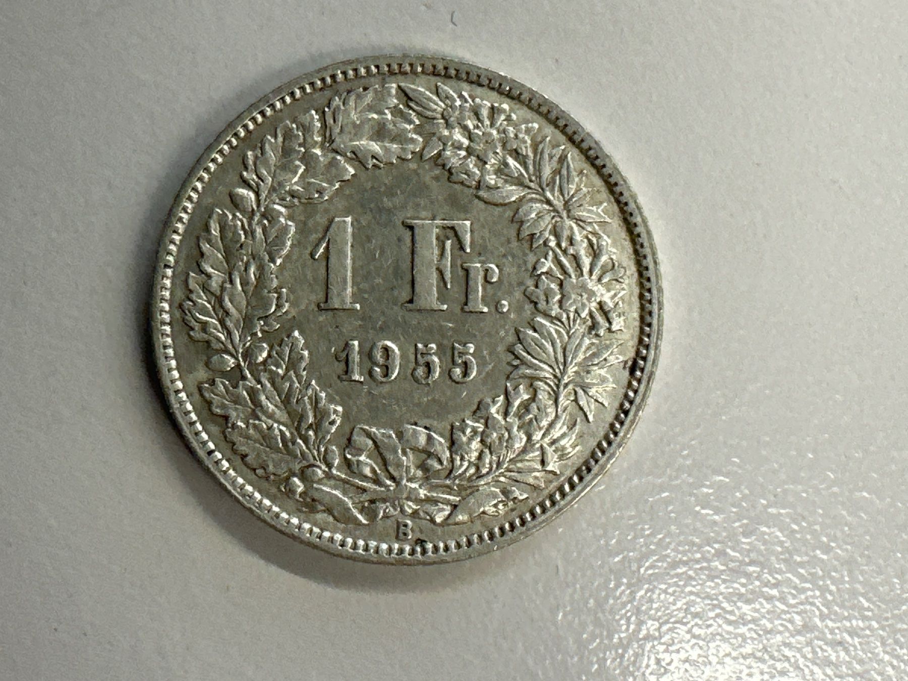 Tutti le monete: 1 Fr. Silber Schweiz 1955 ss+ – Usato da Herisau venduto da herau