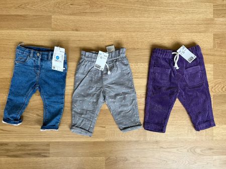 Hosen Set, Gr. 62 und 68 Jeans, Cord, Neu, Herbst!